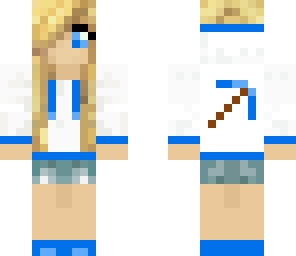 blue miner girl