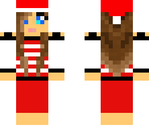 striped santa girl