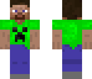 steve in creeper t shirt