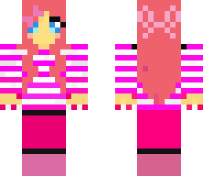 cool striped girl