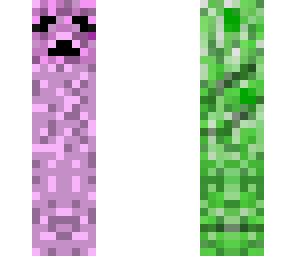 pink and green girl creeper