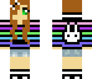 rainbow bunny girl