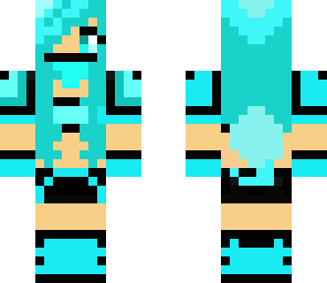 blue ninja girl