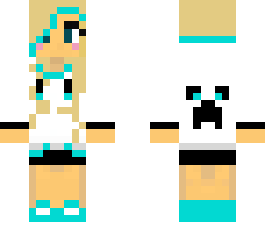 cool blue girl