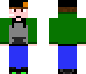 green hoodie man