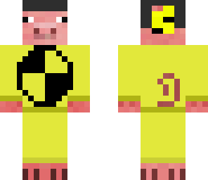 a bad attempt at a crash test dummy pig