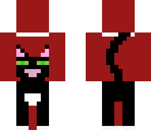 bloody killer behind a cat