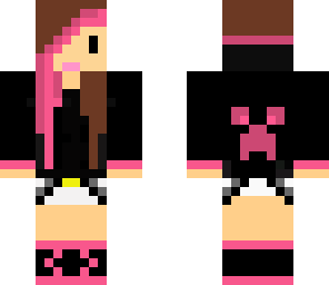 hoodie'd pink-brunette