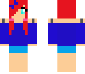 red pigtails girl