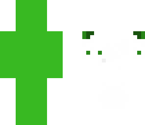 half green half white