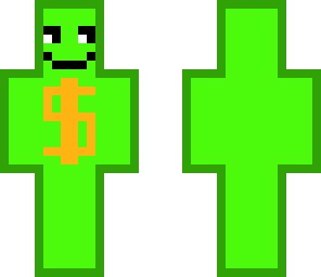 money man with eyes and mouth