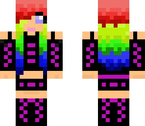 rainbow haired girl