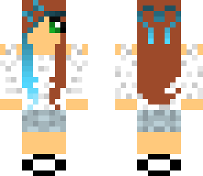 blue and white girl
