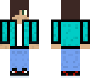 teen in teal jacket