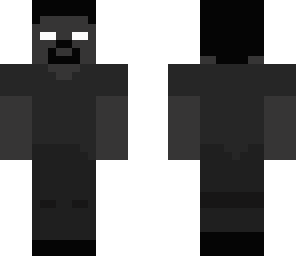 black and whight herobrine