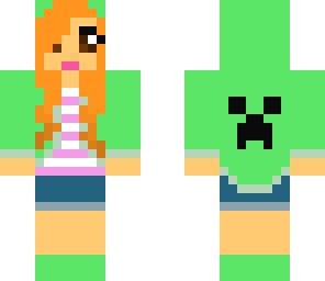 creeper hoodie girl