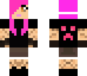 pink creeper hoodie