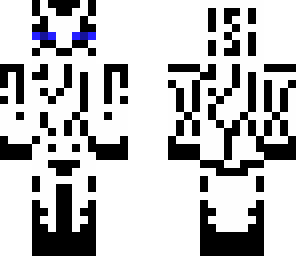 black and whit enderman