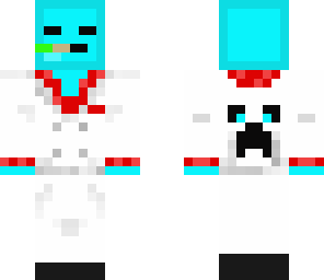 blue ender with green headset