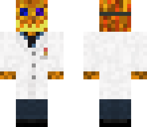pumpkin scientist with goggles