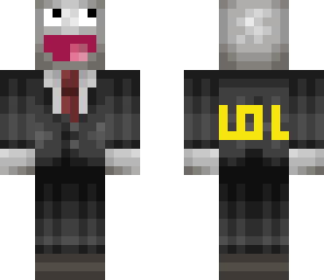 slender lol face in suit