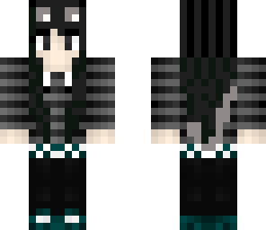 beutiful emo girl plus wolf ears and tail 2