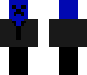 blue man creeper suit