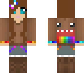 rainbow domo girl