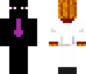 ender man with a tie