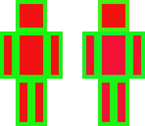 green and red