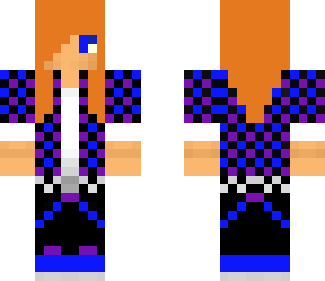 blue and purple girl