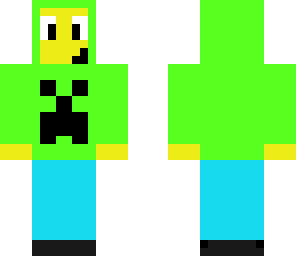boy with creeper hoodie