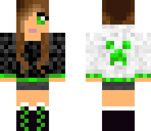 black and white creeper girl