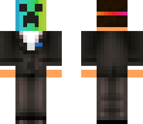 tie dye creeper mask