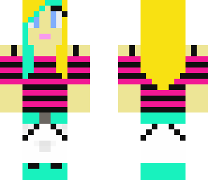 girl with suspenders