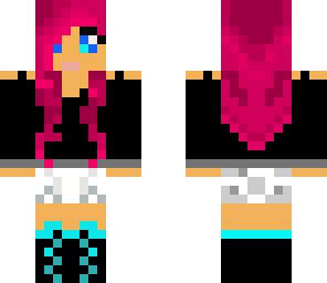 pink haired girl