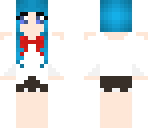blue haired girl