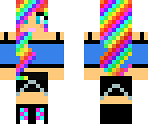 awesome rainbow girl