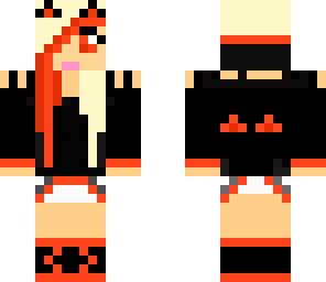 orange cat girl
