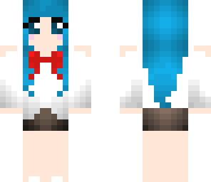 layered blue haired girl