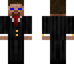 blue eye steve in a suit