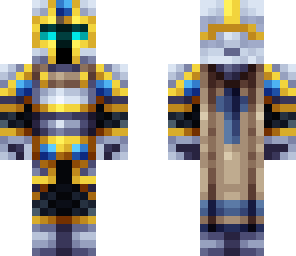 legendary knight with open visor