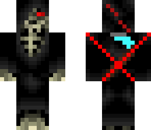 skeleton with a diamond dagger