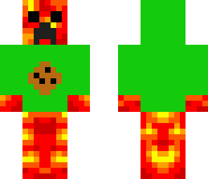 lava creeper in hoodie