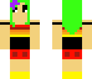 green hair girl