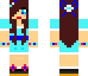 blue dress winter girl