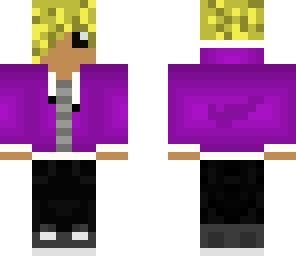 purple hoodie boy