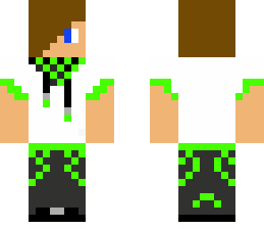 neon green teen boy