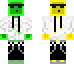 two face slime with glasses