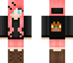 minecraft cat girl orange
